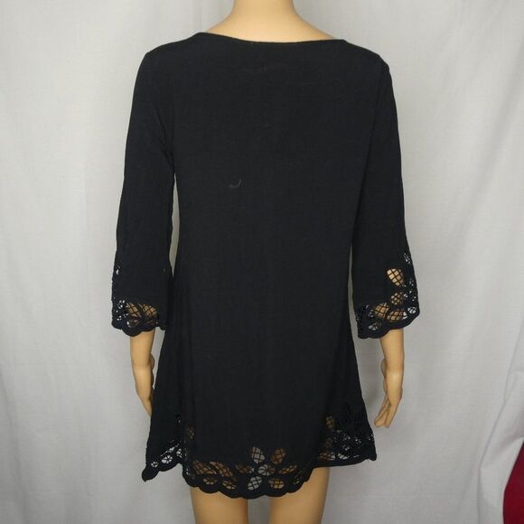 Solitaire Swim Bathing Suit Cover Up Crocheted Sm - Picture 8 of 9